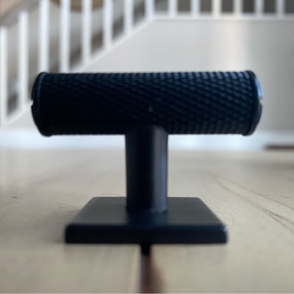 Knobs, drawer pole. Black mat bar style with unique details, quality materials - Picture 7 of 7